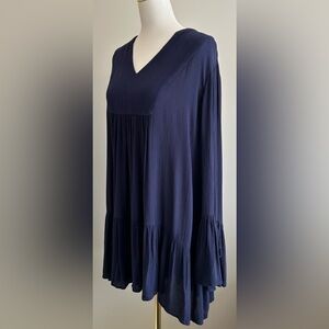 Long Tall Sally Boho Navy Tunic